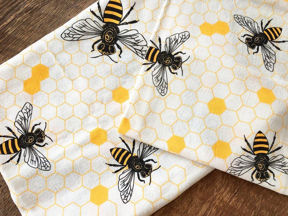 Kitchen Towel, Honey Bees — The High Fiber