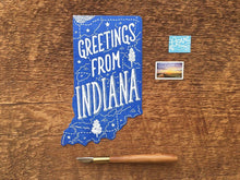 Greetings from Indiana Postcard