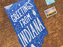 Greetings from Indiana Postcard
