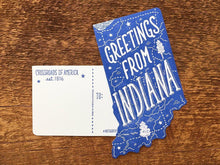 Greetings from Indiana Postcard