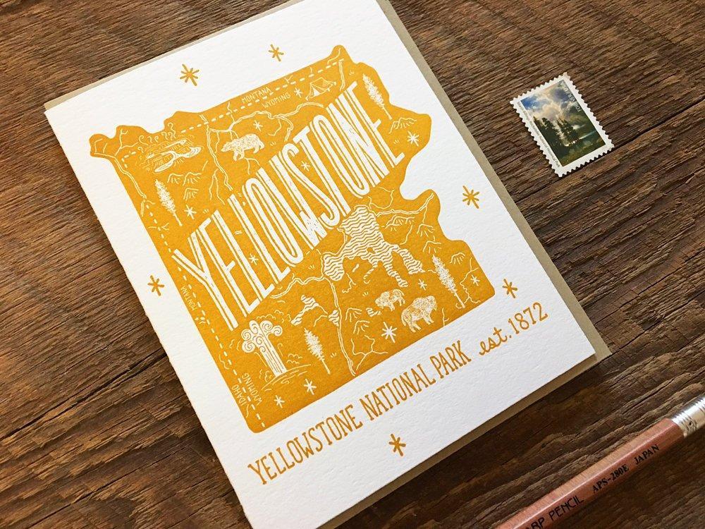 Yellowstone National Park Greeting Card