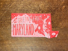 Greetings from Maryland Postcard