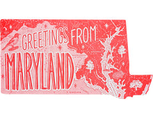 Greetings from Maryland Postcard