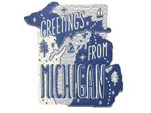 Greetings from Michigan Postcard