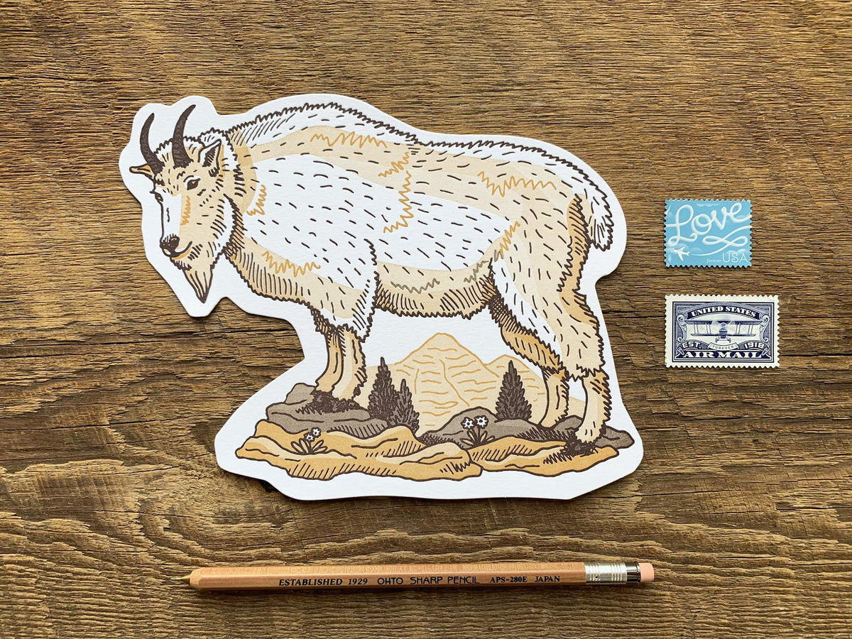 Mountain Goat Postcard – Noteworthy Paper & Press