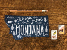 Greetings from Montana Postcard