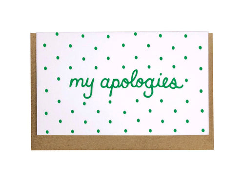 My Apologies Enclosure Card