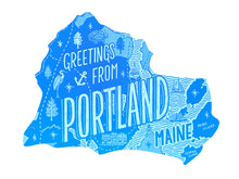 Greetings from Portland, Maine Postcard