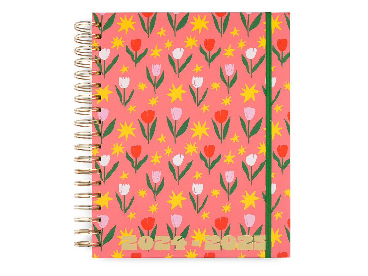 20242025 17Month Large Planner, Tulips Pink Noteworthy Paper & Press