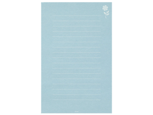 Midori Light Blue Flowers, Letter Stationery Set