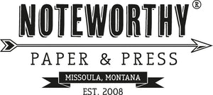 Noteworthy Paper & Press is a stationery and gifts boutique located in Missoula, Montana, offering a curated selection of handmade goods from independent makers from around the United States.