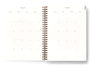 2024, 12-Month Blossom Softcover Spiral Planner