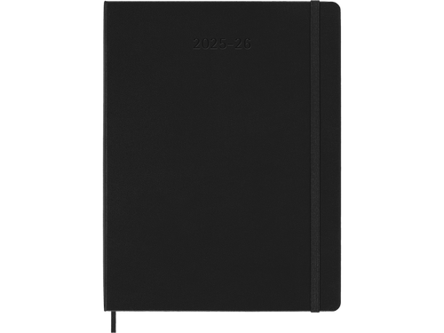 2025-2026 18 Month Weekly Extra Large Hardcover Planner, Black