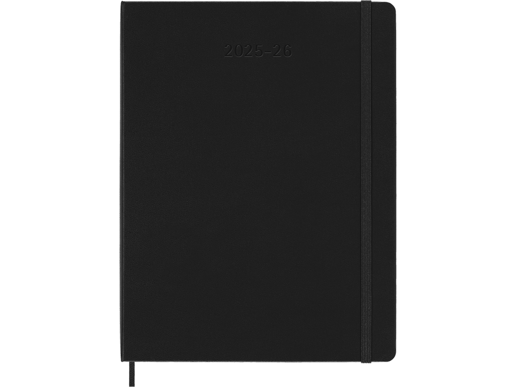 2025-2026 18 Month Weekly Extra Large Hardcover Planner, Black
