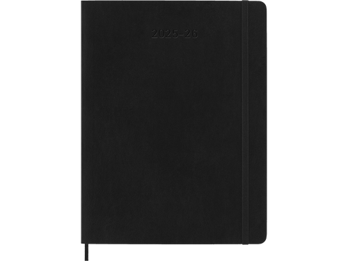 2025-2026 18 Month Weekly Extra Large Softcover Planner, Black