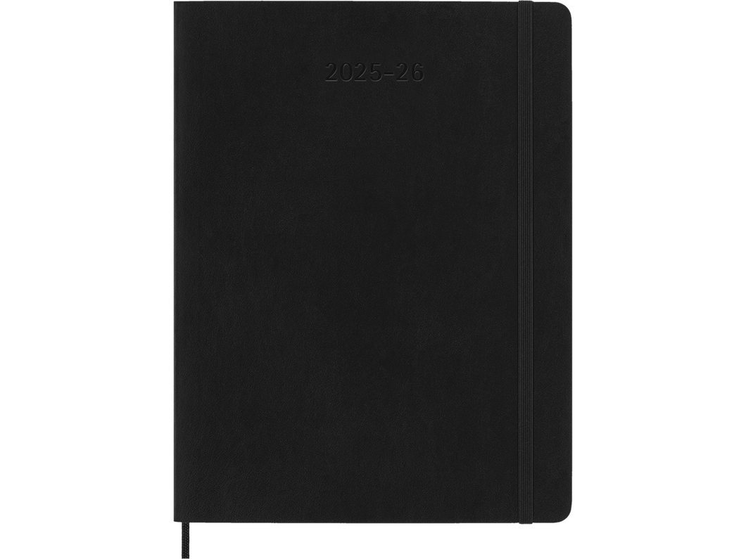 2025-2026 18 Month Weekly Extra Large Softcover Planner, Black