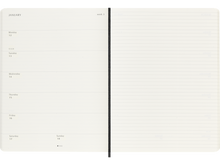 2025-2026 18 Month Weekly Extra Large Softcover Planner, Black