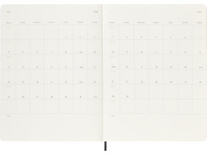 2025-2026 18 Month Weekly Extra Large Softcover Planner, Black