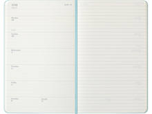 2025-2026 18 Month Weekly Large Hardcover Planner, Aquamarine