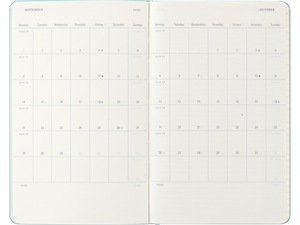 2025-2026 18 Month Weekly Large Hardcover Planner, Aquamarine