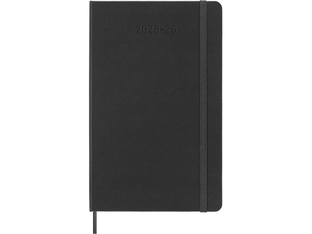 2025-2026 18 Month Weekly Large Hardcover Planner, Black