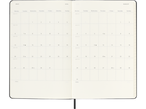 2025-2026 18 Month Weekly Large Hardcover Planner, Black