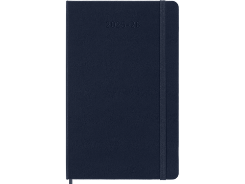 2025-2026 18 Month Weekly Large Hardcover Planner, Sapphire Blue