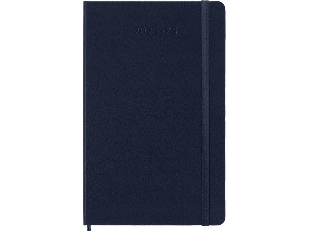 2025-2026 18 Month Weekly Large Hardcover Planner, Sapphire Blue