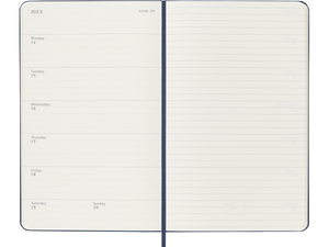 2025-2026 18 Month Weekly Large Hardcover Planner, Sapphire Blue