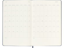 2025-2026 18 Month Weekly Large Hardcover Planner, Sapphire Blue