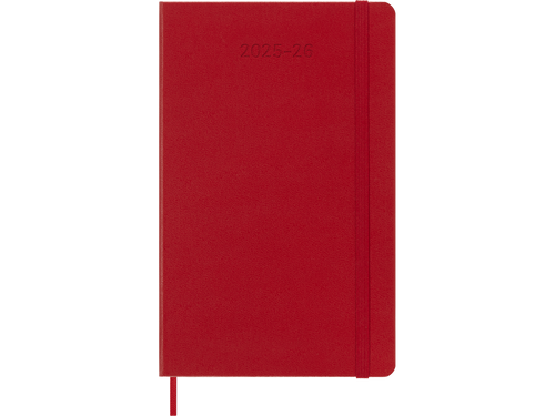 2025-2026 18 Month Weekly Large Hardcover Planner, Scarlet Red