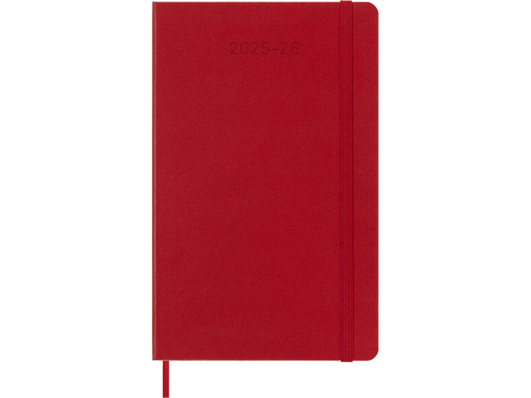 2025-2026 18 Month Weekly Large Hardcover Planner, Scarlet Red