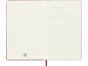 2025-2026 18 Month Weekly Large Hardcover Planner, Scarlet Red