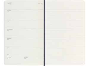 2025-2026 18 Month Weekly Large Softcover Planner, Sapphire Blue