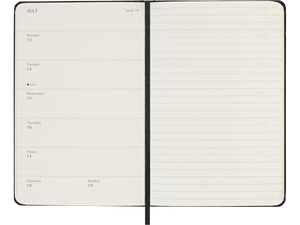 2025-2026 18 Month Weekly Pocket Hardcover Planner, Black
