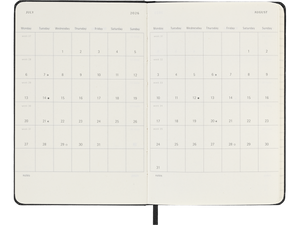 2025-2026 18 Month Weekly Pocket Hardcover Planner, Black