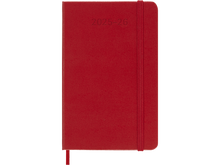 2025-2026 18 Month Weekly Pocket Hardcover Planner, Scarlet Red