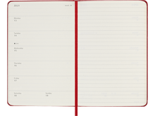 2025-2026 18 Month Weekly Pocket Hardcover Planner, Scarlet Red