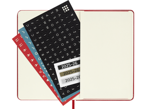 2025-2026 18 Month Weekly Pocket Hardcover Planner, Scarlet Red