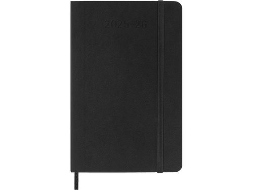 2025-2026 18 Month Weekly Pocket Softcover Planner, Black