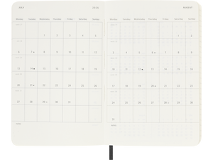 2025-2026 18 Month Weekly Pocket Softcover Planner, Black