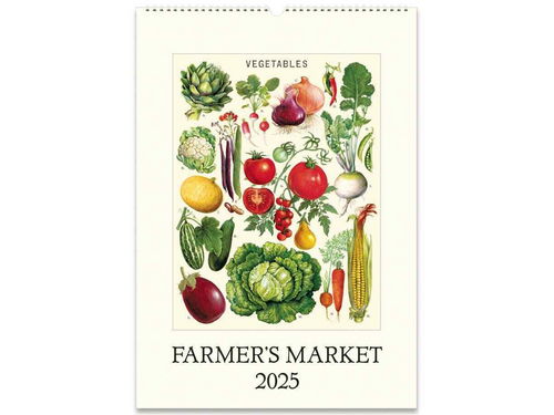 2025 Farmer's Market Wall Calendar