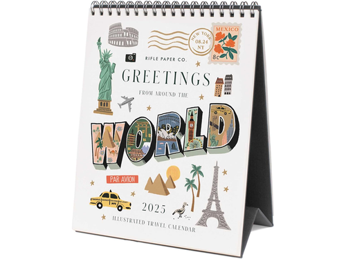 2025 Greetings from Around the World Desk Calendar