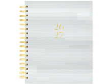 2026-2027 Dusty Blue Pinstripe Planner