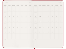 2026-2027 18-Months Large Weekly Hardcover Planner, Scarlet Red