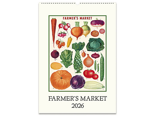 2026 Farmers Market Wall Calendar