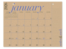 2026 12-Month Great Big Calendar