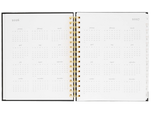 2026 Black Signature Spiral Planner