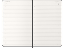 2027 12-Month Daily Large Hardcover Planner, Black