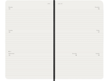 2027 12-Month Weekly Large Hardcover Horizontal Planner, Black